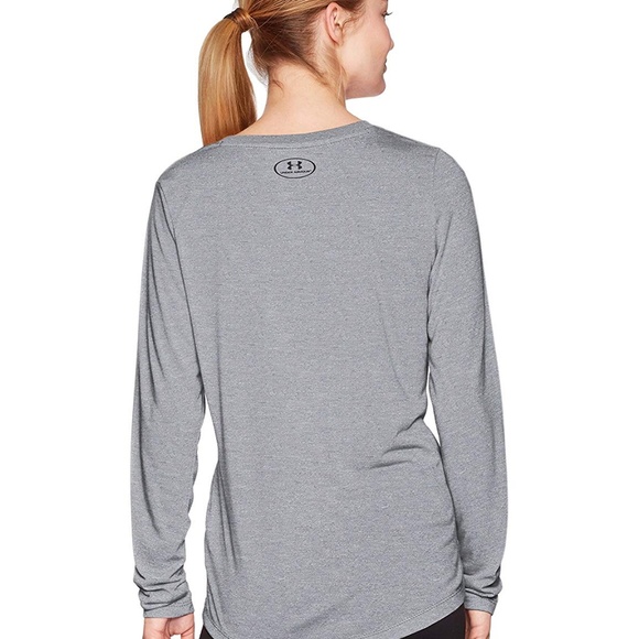 Under Armour Women's Training Tee Shirt Gray - Picture 2 of 5
